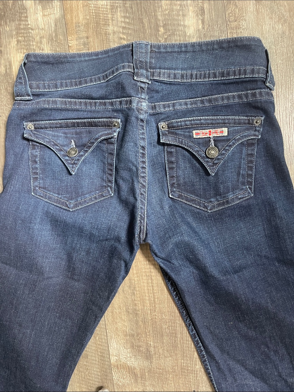 Hudson Jeans Women's Dark Blue Bootcut Denim with Signature Back Pocket